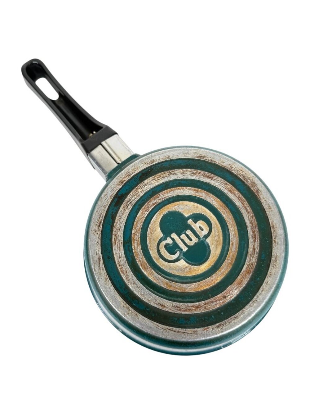 2 Vintage Club Aluminum Teal Nonstick Sauce Pans With Lids 1 QT 2 Quart Cookware - Picture 9 of 16